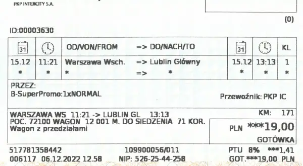 Bilet w pociągu PKP Intercity: Czy to możliwe? Uniknij kary!